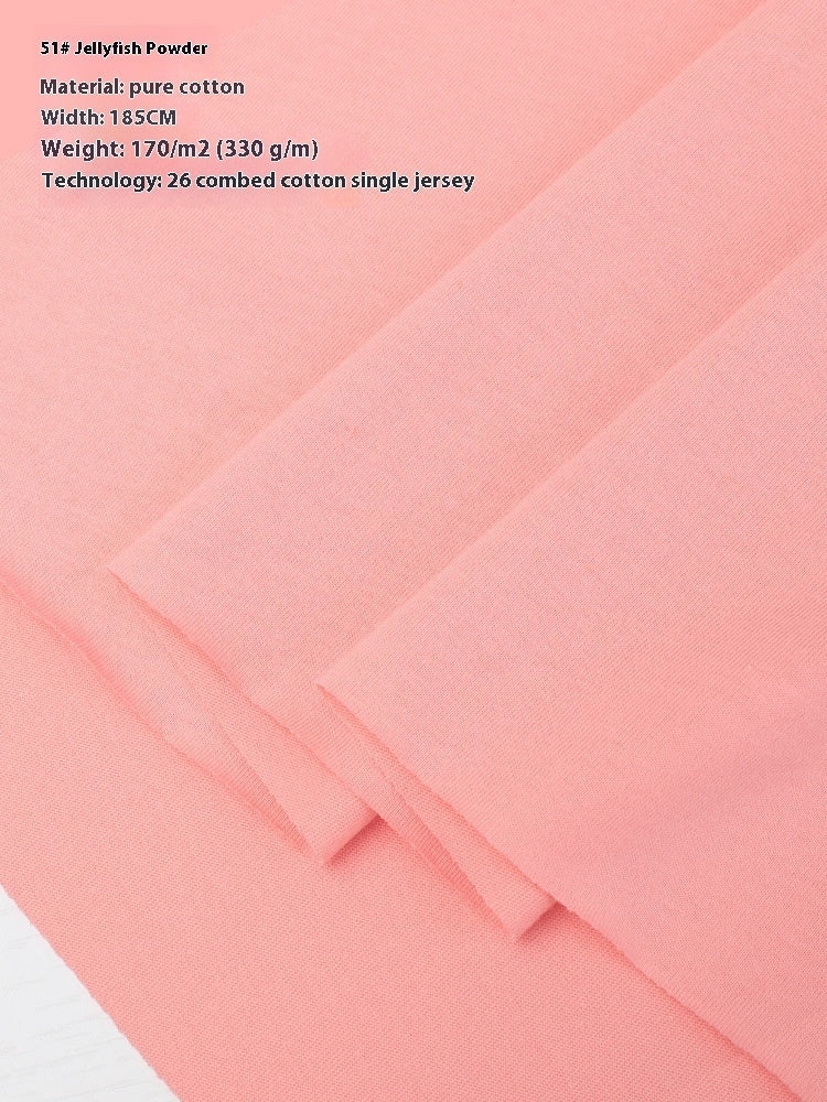 KTX-416275 Lightweight 100% Cotton Knitted T-Shirt for Dolls - Ideal for Spring with Floral Design