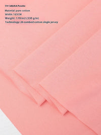 HKM-416275 Lightweight 100% Cotton Knitted T-Shirt for Dolls - Ideal for Spring with Floral Design