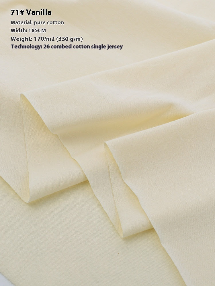 KTX-416275 Lightweight 100% Cotton Knitted T-Shirt for Dolls - Ideal for Spring with Floral Design