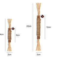 HKM-416339 Wooden Polygonum Molar Stick Cat Toy Tooth Cleaning Kitten Bite-resistant Catnip Teasing Snacks