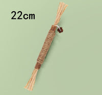 HKM-416339 Wooden Polygonum Molar Stick Cat Toy Tooth Cleaning Kitten Bite-resistant Catnip Teasing Snacks