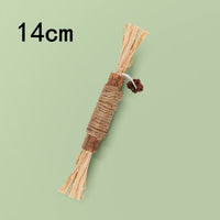 HKM-416339 Wooden Polygonum Molar Stick Cat Toy Tooth Cleaning Kitten Bite-resistant Catnip Teasing Snacks