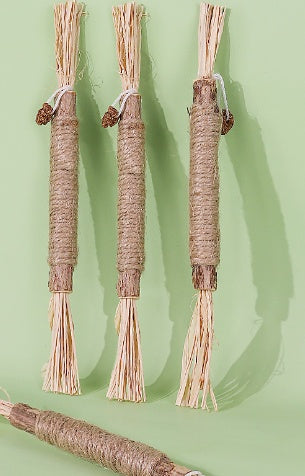 HKM-416339 Wooden Polygonum Molar Stick Cat Toy Tooth Cleaning Kitten Bite-resistant Catnip Teasing Snacks