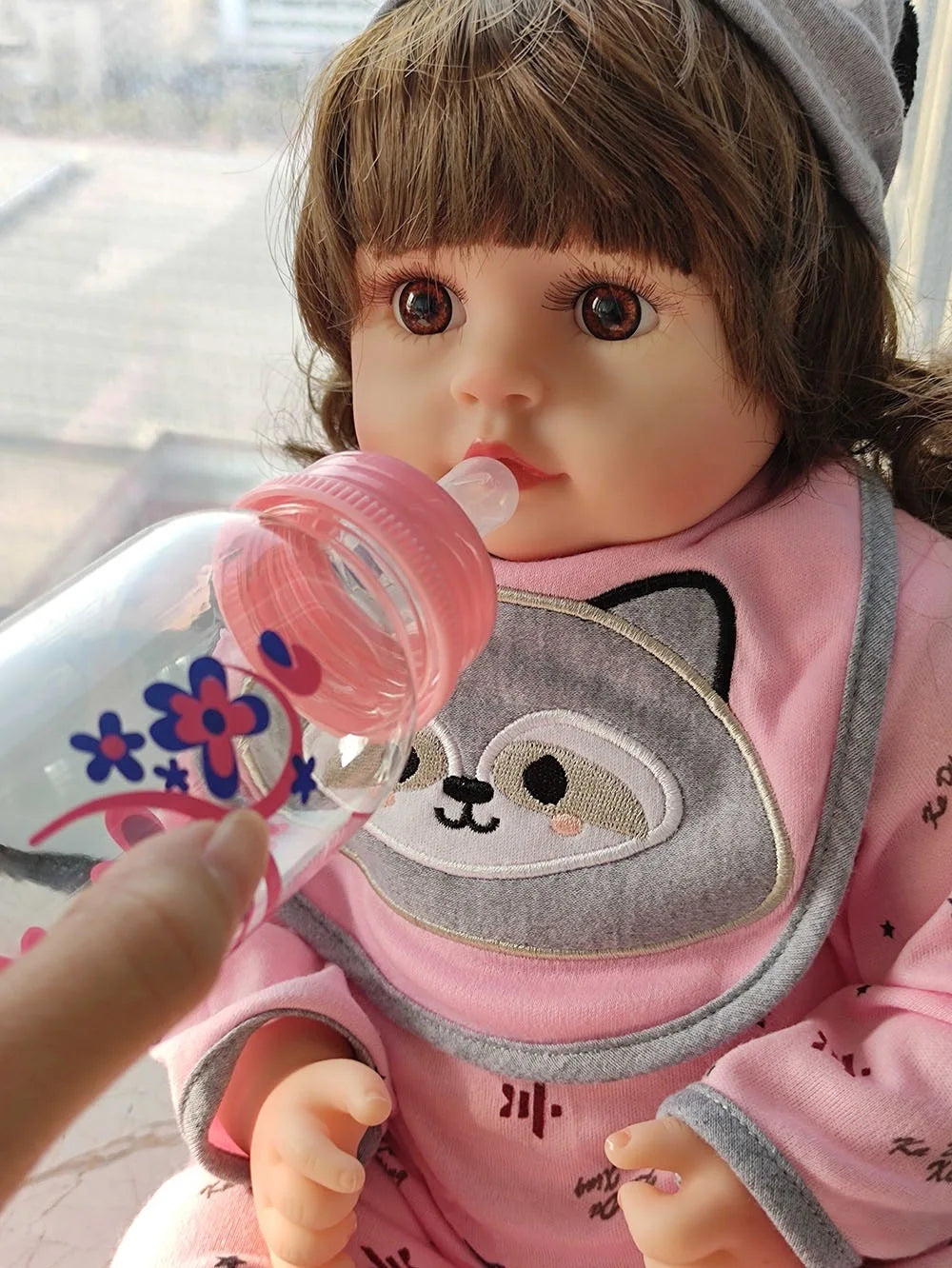 HKM-416403 Lifelike Silicone Reborn Baby Doll - 45 cm Realistic Full Body Toy for Children