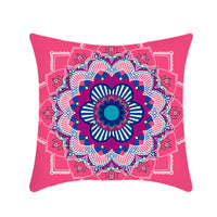 HKM-416403 Mandala Ethnic Print Single-Sided Bolster Cushion - 45x45cm, Various Colors