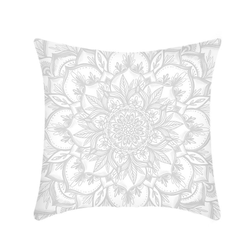 KTX-416403 Mandala Ethnic Print Single-Sided Bolster Cushion - 45x45cm, Various Colors