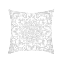 HKM-416403 Mandala Ethnic Print Single-Sided Bolster Cushion - 45x45cm, Various Colors
