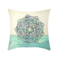 HKM-416403 Mandala Ethnic Print Single-Sided Bolster Cushion - 45x45cm, Various Colors
