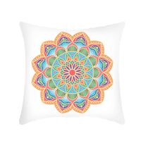 HKM-416403 Mandala Ethnic Print Single-Sided Bolster Cushion - 45x45cm, Various Colors