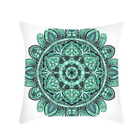 HKM-416403 Mandala Ethnic Print Single-Sided Bolster Cushion - 45x45cm, Various Colors