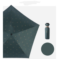HKM-416403 Ultra-Light Compact Thumb Umbrella with UPF 50+ UV Protection in Solid Colors and Prints