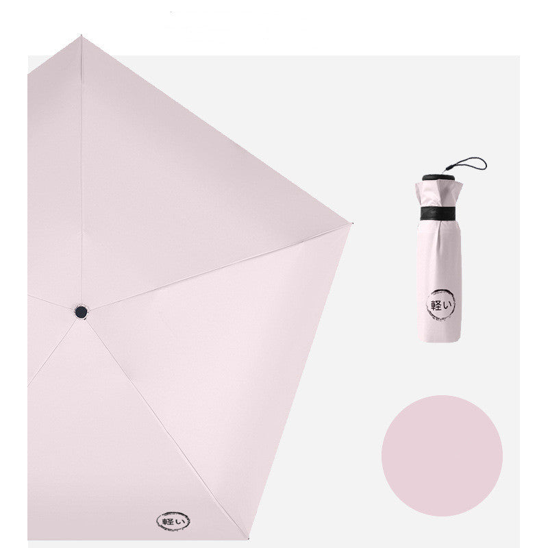 HKM-416403 Ultra-Light Compact Thumb Umbrella with UPF 50+ UV Protection in Solid Colors and Prints