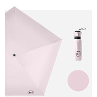 HKM-416403 Ultra-Light Compact Thumb Umbrella with UPF 50+ UV Protection in Solid Colors and Prints