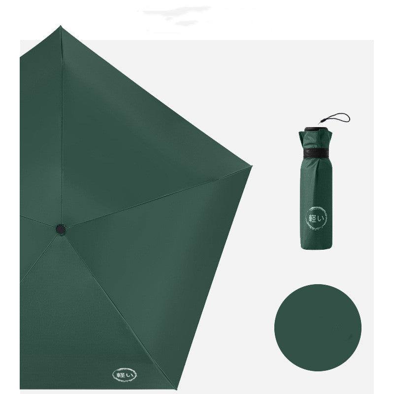 HKM-416403 Ultra-Light Compact Thumb Umbrella with UPF 50+ UV Protection in Solid Colors and Prints
