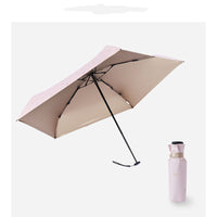 HKM-416403 Ultra-Light Compact Thumb Umbrella with UPF 50+ UV Protection in Solid Colors and Prints