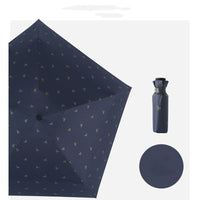 HKM-416403 Ultra-Light Compact Thumb Umbrella with UPF 50+ UV Protection in Solid Colors and Prints