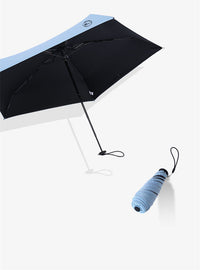 HKM-416403 Ultra-Light Compact Thumb Umbrella with UPF 50+ UV Protection in Solid Colors and Prints
