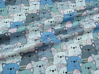 HKM-416531 Cotton Twill Quilt Cover with Cartoon Plant and Animal Prints - Multiple Colors Available