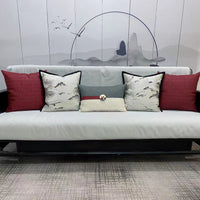 HKM-416531 Elegant Jacquard Woven Leather Pillowcase - Available in Square and Rectangular Sizes