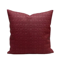 HKM-416531 Elegant Jacquard Woven Leather Pillowcase - Available in Square and Rectangular Sizes
