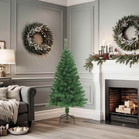 HKM-416531 Realistic PVC Artificial Christmas Tree with Thick Branches, 150 cm Height and Metal Stand
