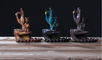 HKM-416659 Bergamot Lotus Backflow Incense Burner - Dual-Use for Home and Office Decoration
