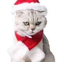 HKM-416723 Christmas Pet Headband with Elk Antlers and Adjustable Fleece Scarf for Dogs and Cats