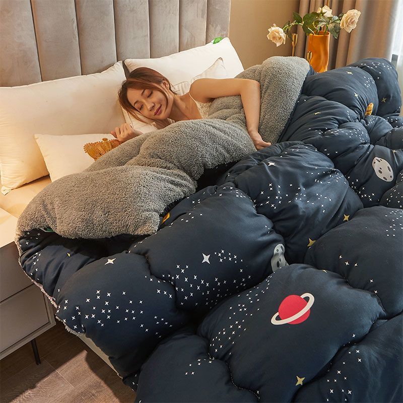 HKM-416723 Thickened Bamboo Fiber Winter Quilt – All Seasons, Various Cute Designs