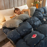 HKM-416723 Thickened Bamboo Fiber Winter Quilt – All Seasons, Various Cute Designs