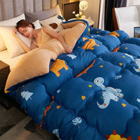 HKM-416723 Thickened Bamboo Fiber Winter Quilt – All Seasons, Various Cute Designs