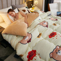 HKM-416723 Thickened Bamboo Fiber Winter Quilt – All Seasons, Various Cute Designs