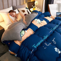 HKM-416723 Thickened Bamboo Fiber Winter Quilt – All Seasons, Various Cute Designs