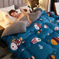 HKM-416723 Thickened Bamboo Fiber Winter Quilt – All Seasons, Various Cute Designs