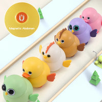 HKM-416979 Electric Interactive Walking Chick Toy with Sound and Light for Ages 2-4