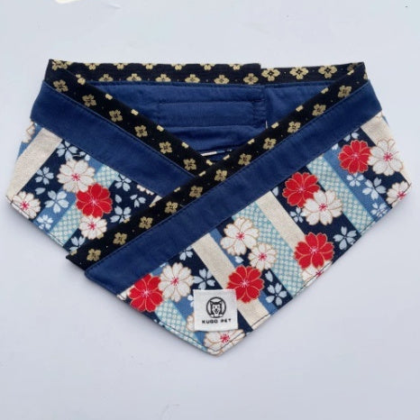 HKM-416979 Japanese Style Pet Scarf Bib in Various Patterns and Sizes