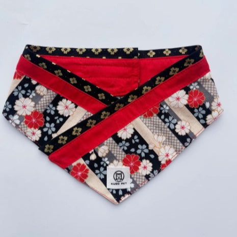 HKM-416979 Japanese Style Pet Scarf Bib in Various Patterns and Sizes