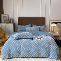 HKM-417043 Universal Bed Sheet and Quilt Cover Set - Fitted and Three-Piece Options Available in Various Sizes