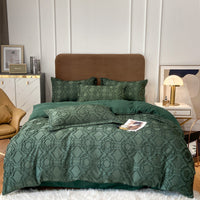 HKM-417043 Universal Bed Sheet and Quilt Cover Set - Fitted and Three-Piece Options Available in Various Sizes