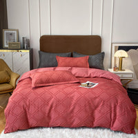 HKM-417043 Universal Bed Sheet and Quilt Cover Set - Fitted and Three-Piece Options Available in Various Sizes