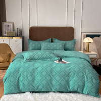 HKM-417043 Universal Bed Sheet and Quilt Cover Set - Fitted and Three-Piece Options Available in Various Sizes