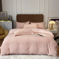 HKM-417043 Universal Bed Sheet and Quilt Cover Set - Fitted and Three-Piece Options Available in Various Sizes