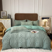 HKM-417043 Universal Bed Sheet and Quilt Cover Set - Fitted and Three-Piece Options Available in Various Sizes