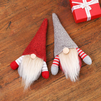 HKM-417171 Festive Christmas Faceless Doll Pendant - Cute Fabric Decoration for Holiday Cheer