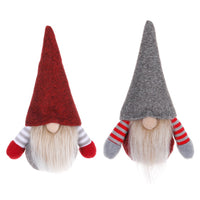 HKM-417171 Festive Christmas Faceless Doll Pendant - Cute Fabric Decoration for Holiday Cheer