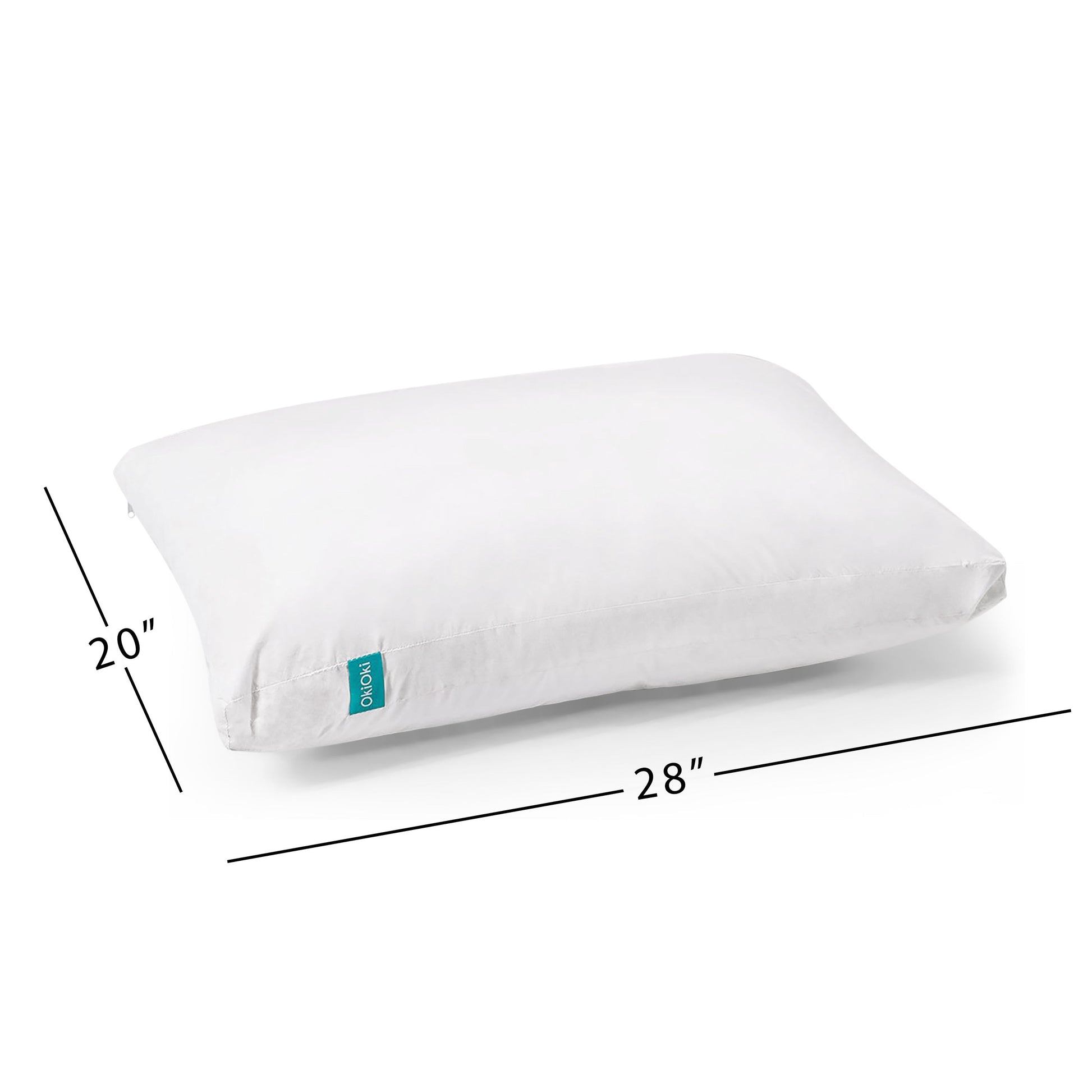 HKM-417171 Hypoallergenic Down Substitute Bed Pillow - Supportive and Comfortable Sleep Solution 28x20x8 inches