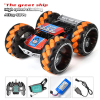 HKM-417299 Big Wheel Drift Remote Control Stunt Car - 2.4G Dual Mode, 6 Channels, Indoor/Outdoor Rock Climbing Buggy