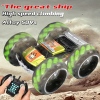 HKM-417299 Big Wheel Drift Remote Control Stunt Car - 2.4G Dual Mode, 6 Channels, Indoor/Outdoor Rock Climbing Buggy