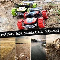 HKM-417299 Big Wheel Drift Remote Control Stunt Car - 2.4G Dual Mode, 6 Channels, Indoor/Outdoor Rock Climbing Buggy