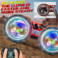 HKM-417299 Big Wheel Drift Remote Control Stunt Car - 2.4G Dual Mode, 6 Channels, Indoor/Outdoor Rock Climbing Buggy