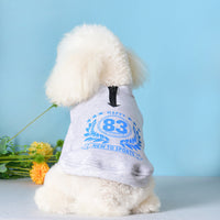 HKM-417299 Casual Cotton Pet Sweatshirt with Digital Print in Navy Blue and Hemp Gray
